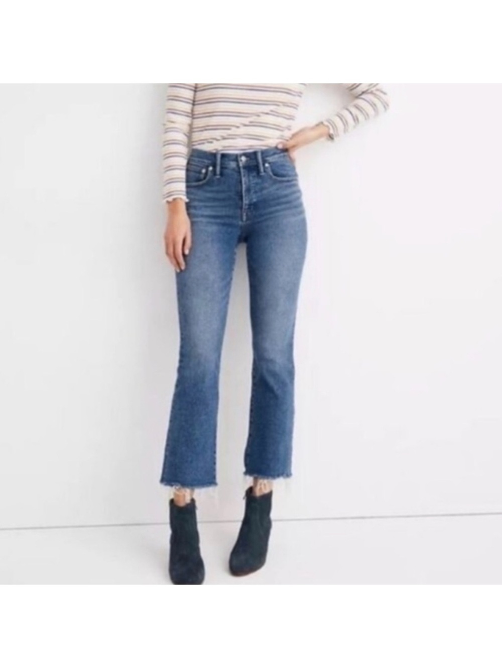 Madewell Women'sr Cali-Demi Boot with Raw Hem